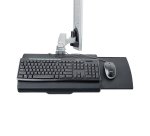 StarTech.com Estación de Trabajo Soporte de Pared para Monitor VESA de 27 Pulgadas (10kg) con Bracket para CPU / Ordenador y Bandeja para Teclado y Ratón - con Brazo Articulado para Monitor