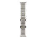 Apple Bracelet Océan gris translucide 49 mm - Finition titane naturel