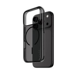 PanzerGlass CARE™ by ® Smokey Case w. Black MagSafe iPhone 2026 Pro | 17 Pro mobiele telefoon behuizingen Hoes Transparant