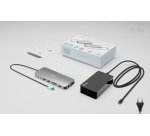 i-tec Metal USB-C Nano 3x Display Dock, 2x HDMI 1x USB-C video with Power Delivery 140W + Universal Charger 140 W