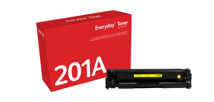 Everyday™ Yellow Toner by Xerox compatible with HP 201A (CF402A), Standard capacity