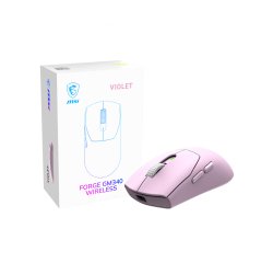 MSI Forge Gm340 Wireless Violet mouse Gaming Ambidestro RF senza fili + Bluetooth Ottico 12000 DPI