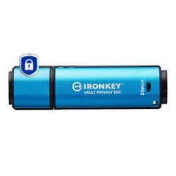Kingston Technology IronKey 256Go USB-C Vault Privacy 50C chiffrée AES-256, FIPS 197