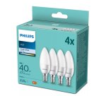 Philips Lampadina candela 40 W B35 E14 x4
