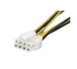 StarTech.com Adaptateur d’alimentation EPS 8 broches vers P4 et LP4 de 15 cm - F/M