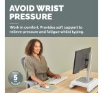 Fellowes Keyboard Wrist Rest Breyta Keyboard Wrist Support with Antibacterial Protection Ergonomic Wrist Support Sage