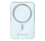 Verbatim Charge 'n' Go Magnetic Wireless Lithium Polymère (LiPo) 10000 mAh Recharge sans fil Bleu