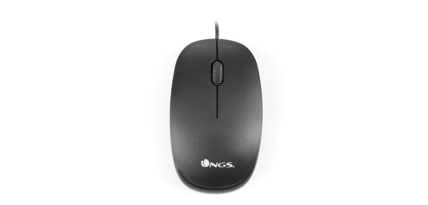 NGS Flame ratón Oficina Mano derecha USB tipo A Óptico 1000 DPI