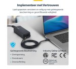 StarTech.com 140W USB-C Laptop Oplader met 1,2m Ingebouwde USB-C kabel, GaN Power Adapter voor MacBook M3/M4/M5 Pro/Max en Dell Pro/Plus/Premium