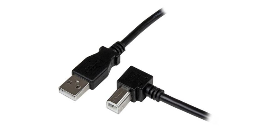 StarTech.com Câble USB 2.0 A vers USB B Coudé à droite Mâle / Mâle pour imprimante - 1 m - Noir