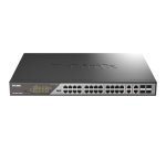D-Link DSS-200G-28MPP commutateur réseau Géré L2 Gigabit Ethernet (10/100/1000) Connexion Ethernet, supportant l'alimentation via ce port (PoE) 1U Gris