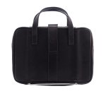 R-Go Tools Sacoche pour ordinateur portable R-Go Viva, cuir pleine fleur, avec support intégré pour ordinateur portable, noir