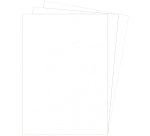 Couverture pour reliure Delta, grain cuir, blanc