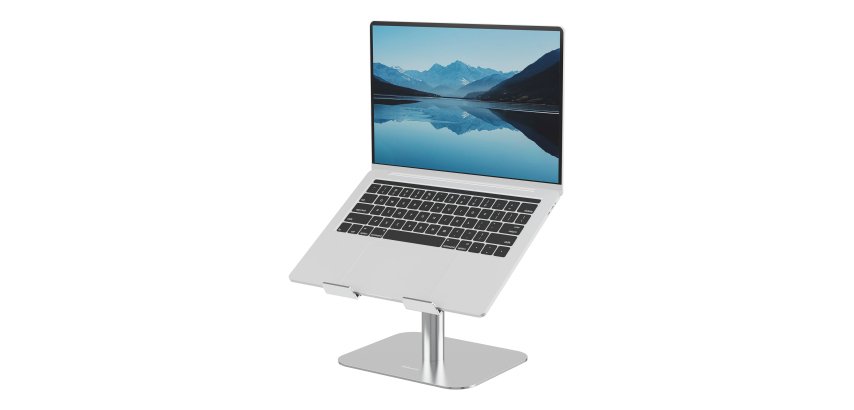 Support pc portable fellowes bureau alumia coloris argent