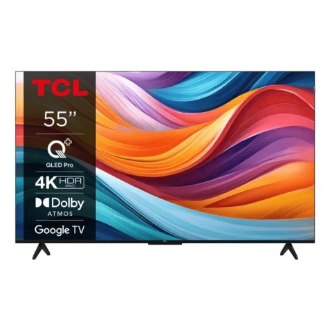 TCL TV LED 4K 139 cm 55T7B - QLED Pro - Google TV