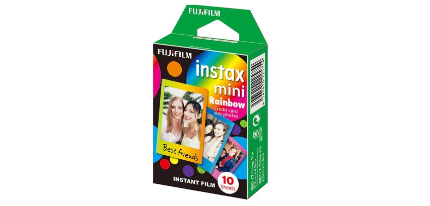Fujifilm Instax Film mini 10 Shots - Rainbow instant picture film 10 stuk(s) 54 x 86 mm