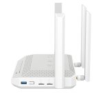 Keenetic Hopper 4G+ (KN-2312) Modem-routeur 4G+ Wi-Fi 6 maillé AX3000 avec 2 emplacements SIM et commutateur intelligent Gigabit 5 ports et port USB 3.0 multifonctionnel