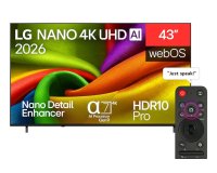 LG NANO 4K UHD AI 43NU850B6LA 109,2 cm (43") 4K Ultra HD Smart TV Wifi Negro