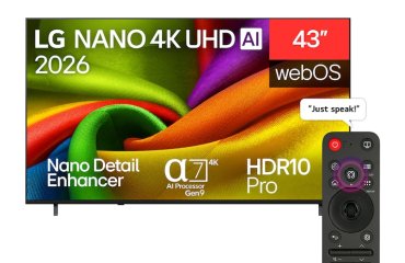 LG NANO 4K UHD AI 43NU850B6LA 109,2 cm (43") 4K Ultra HD Smart TV Wifi Negro