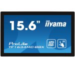 iiyama ProLite TF1634MC-B8X écran plat de PC 39,6 cm (15.6") 1920 x 1080 pixels Full HD LED Écran tactile Multi-utilisateur Noir