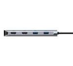 Targus DOCK427GL laptop dock & poortreplicator Bedraad USB 3.2 Gen 2 (3.1 Gen 2) Type-C Grijs