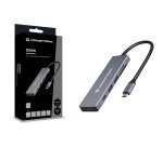 Conceptronic DONN23G replicatore di porte e docking station per laptop Cablato USB 3.2 Gen 1 (3.1 Gen 1) Type-C Grigio