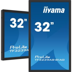 iiyama TF3239AS-B1AG Écran d'affichage dynamique Écran plat de signalisation numérique 80 cm (31.5") LED 500 cd/m² 2.4K Ultra HD Noir Écran tactile Intégré dans le processeur Android 24/7