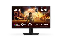 AOC G4 Q27G41ZDF écran plat de PC 67,3 cm (26.5") 2560 x 1440 pixels Quad HD QD-OLED Noir, Rouge