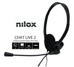 Nilox CHAT LIVE 2 Headset Wired Head-band Office/Call center Black