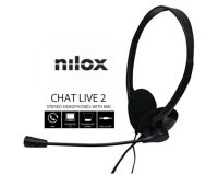 Nilox CHAT LIVE 2 Auricolare Cablato A Padiglione Ufficio Nero