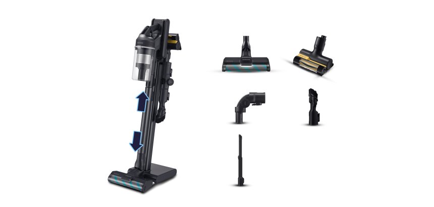 Samsung VS20C955CTK 2-in-1 stick vacuum Battery Dry Bagless 580 W Black