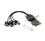Conceptronic 4-Port DB9 RS232 Serial PCIe Card
