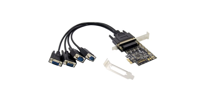Conceptronic 4-Port DB9 RS232 Serial PCIe Card