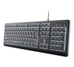 Trust Primo Beleuchtete clavier maison/bureau USB AZERTY Français Noir