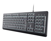 Trust Primo Beleuchtete clavier maison/bureau USB AZERTY Français Noir