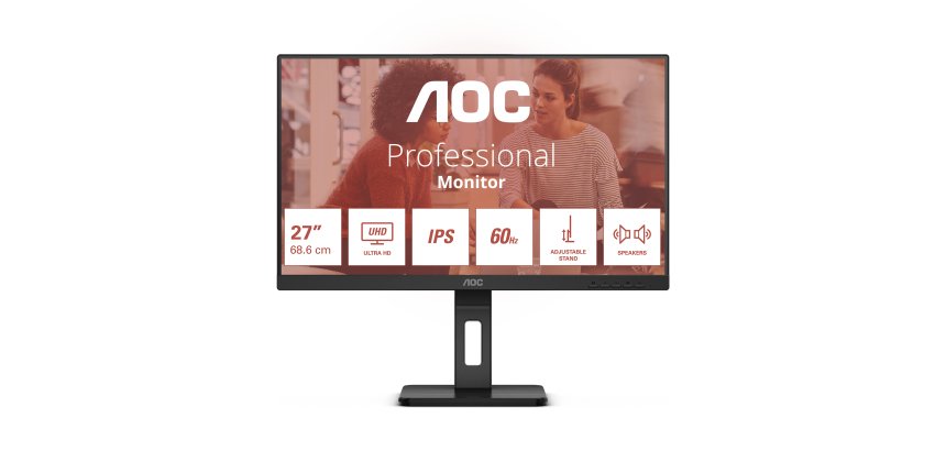AOC E3 U27E3UF Monitor PC 68,6 cm (27") 3840 x 2160 Pixel 4K Ultra HD LED Nero