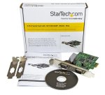 StarTech.com Scheda Seriale PCI Express da 2 porte DB9 con UART 16C1050 - RS232