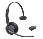 Yealink WH64 Hybrid Mono Teams Headset Wireless Head-band Office/Call center Micro-USB Bluetooth Black