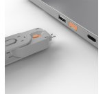 Lindy Bloqueur de port USB A, 4 pièces + clé, Orange