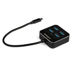 StarTech.com Hub Concentrador USB C de 4 Puertos - Ladrón USB Tipo C a 4 Puertos USB A - Hub USB Tipo C USB 3.2 Gen 2 de 10Gbps - Alimentado por el Bus - Hub Compacto USB-C a USB para Portátil - de Aluminio