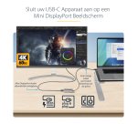 StarTech.com USB C naar Mini DisplayPort Adapter - 4K 60Hz USB-C naar mDP Adapter Dongle - USB Type-C naar Mini DP Monitor - Video Converter - Werkt met Thunderbolt 3 - 30cm lange aangesloten hostkabel - Verbeterde versie van CDP2MDP