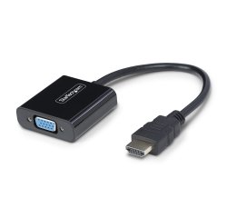 StarTech.com Adaptateur HDMI vers VGA, Convertisseur Vidéo Actif pour Ordinateur Portable/Bureau, 1920x1080 (1080p), Source HDMI vers Moniteur/Affichage/Projecteur VGA