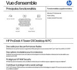HP ProDesk 4 Tower G1i Desktop AI PC Intel Core Ultra 5 225 16 Go DDR5-SDRAM 512 Go SSD Windows 11 Pro Noir