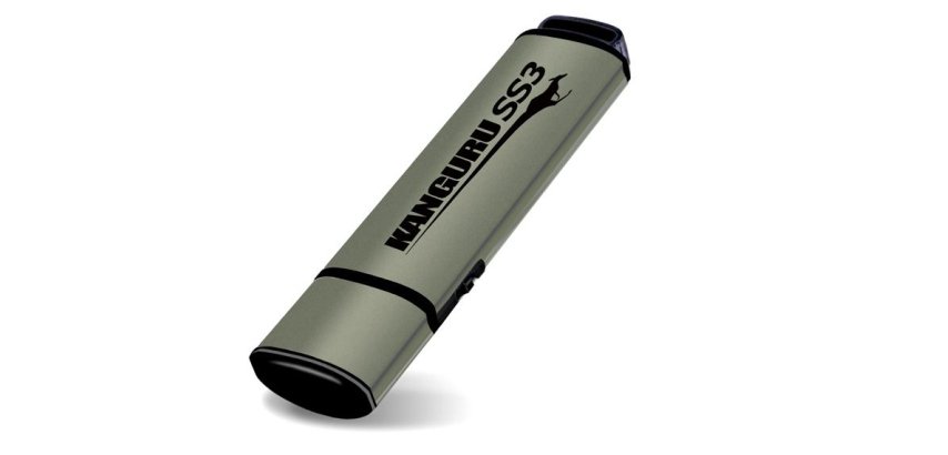 iStorage Kanguru 64GB SS3 USB3.0 lecteur USB flash 64 Go USB Type-A 3.2 Gen 1 (3.1 Gen 1) Aluminium