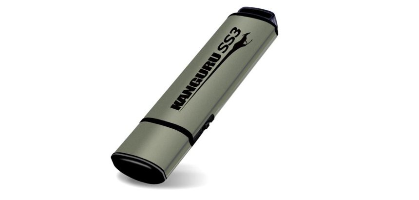 iStorage Kanguru 64GB SS3 USB3.0 lecteur USB flash 64 Go USB Type-A 3.2 Gen 1 (3.1 Gen 1) Aluminium