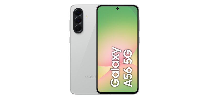 Samsung Galaxy A56 17 cm (6.7") Double SIM Android 15 5G USB Type-C 8 Go 128 Go 5000 mAh Gris clair
