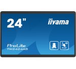 iiyama TW2424AS-B1 Écran d'affichage dynamique Écran plat de signalisation numérique 60,5 cm (23.8") Wifi 250 cd/m² 4K Ultra HD Noir Écran tactile Intégré dans le processeur Android 24/7
