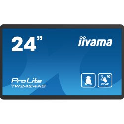 iiyama TW2424AS-B1 Écran d'affichage dynamique Écran plat de signalisation numérique 60,5 cm (23.8") Wifi 250 cd/m² 4K Ultra HD Noir Écran tactile Intégré dans le processeur Android 24/7