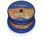 Verbatim DVD-R Matt Silver 4,7 Go 50 pièce(s)