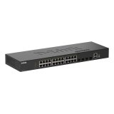 D-Link DGS-1530-28/E commutateur réseau Géré L2 Gigabit Ethernet (10/100/1000) Noir